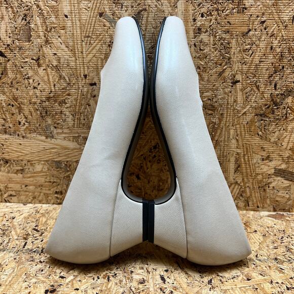 Soft Style Angel II H79652 Bone Smooth Upper Round Closed Toe Pumps 7.5 Shoes - Picture 4 of 11